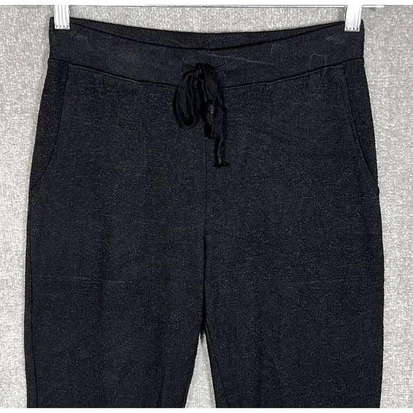 Max &‎ Mia Knit Pull On Tapered Leg Lounge Pants Womens Size Small Black Pockets - Picture 4 of 11